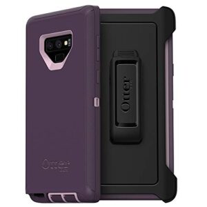 otterbox defender series screenless edition case for samsung galaxy note9 - polycarbonate, kickstand, frustration frĒe packaging - purple nebula (winsome orchid/night purple)