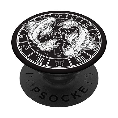 Pisces Astrology Zodiac Sign Phone Mount PopSockets PopGrip: Swappable Grip for Phones & Tablets