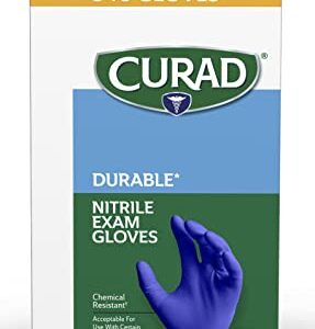 Curad Nitrile Exam Gloves, Durable, Powder Free, Chemical Resistant, X-Large, 540 Count