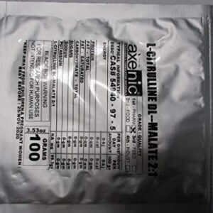 100 Grams L- Citrulline DL- Malate 2:1 Powder