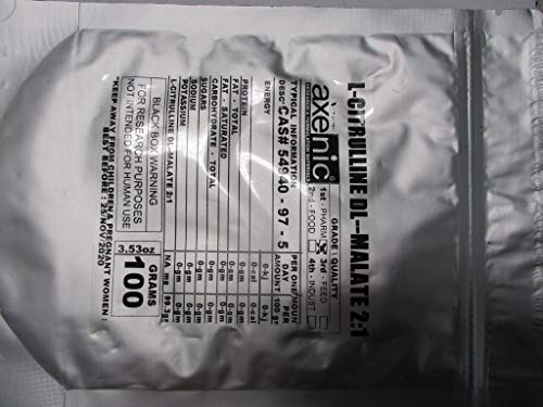 100 Grams L- Citrulline DL- Malate 2:1 Powder