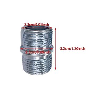 HOWDIA 1"/ 25.4mm Diameter Connectors for Coarse Thread 0.047"/1.2mm Thick Wire Shelving Poles, Pole Connector for Shelf Unit Replacement Parts Storage Shelves Part Metal Rack Updated Version, 4 Pack