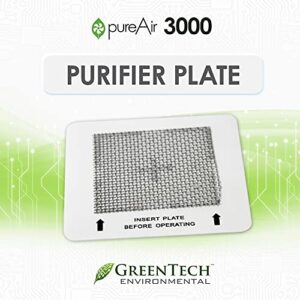 GreenTech Environmental pureAir 3000 Purification Plate - Replacement Plate for pureAir 3000 - Portable Air Purifier and Air Cleaner, Air Purifiers for Home, Office, and Bedroom, 3000 Square Feet