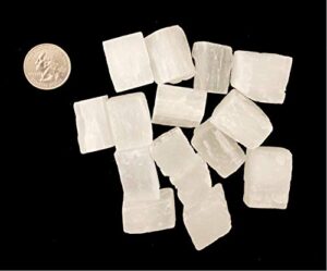 1/2 pound of rough selenite cubes - reiki - chakra - crystal healing