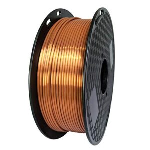 2.85 mm Silk Copper PLA 3mm 3D Printer Filament 1KG 2.2LBS Spool PLA Printing Material Silky Shiny Shine PLA Metal Metallic Red Copper CC3D