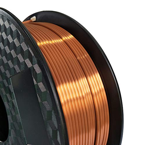 2.85 mm Silk Copper PLA 3mm 3D Printer Filament 1KG 2.2LBS Spool PLA Printing Material Silky Shiny Shine PLA Metal Metallic Red Copper CC3D