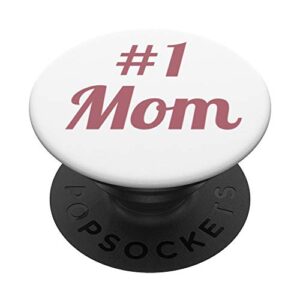 #1 mom rose gold number one popsockets popgrip: swappable grip for phones & tablets