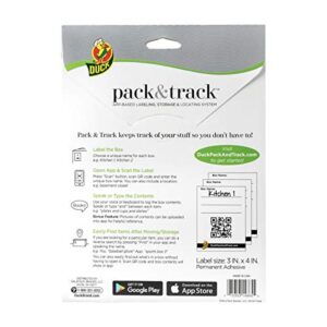 Duck Pack & Track Scannable Storage Labels, White, 40 Count