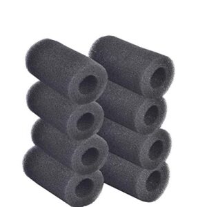 warmshine 8 pcs aquarium fish tank pre-filter sponge biochemical filter sponge foam cartridge replacement filters sponge, aquarium, cylinder prefilter