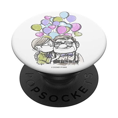 Disney Pixar Up Carl Ellie Kiss With Balloons PopSockets PopGrip: Swappable Grip for Phones & Tablets