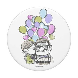 Disney Pixar Up Carl Ellie Kiss With Balloons PopSockets PopGrip: Swappable Grip for Phones & Tablets