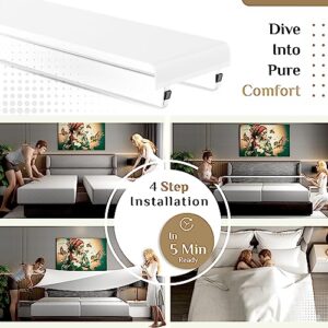 Bedbinder Deluxe © - Upgrade Your Sleep with The Ultimate Bed Bridge -[Bed Bridge Twin to King] Split King Gap Filler for Adjustable Bed - Mattress Connector Replaces a Mattress Gap Filler…