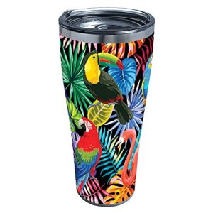 tervis tropical collection birds triple walled insulated tumbler, stainless steel, 1 count (pack of 1)