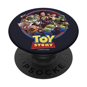 disney pixar toy story woody jessie buzz and the gang popsockets popgrip: swappable grip for phones & tablets