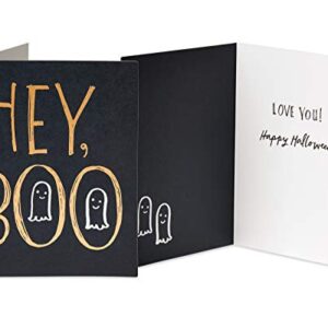 American Greetings Mini Halloween Cards Bundle, Halloween, Spider, Hey Boo (4-Count)