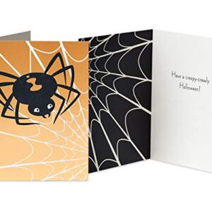 American Greetings Mini Halloween Cards Bundle, Halloween, Spider, Hey Boo (4-Count)