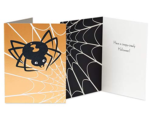 American Greetings Mini Halloween Cards Bundle, Halloween, Spider, Hey Boo (4-Count)