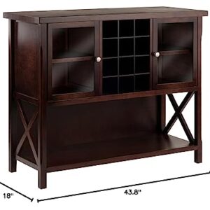 Winsome Xola Buffet Cabinet, Cappuccino