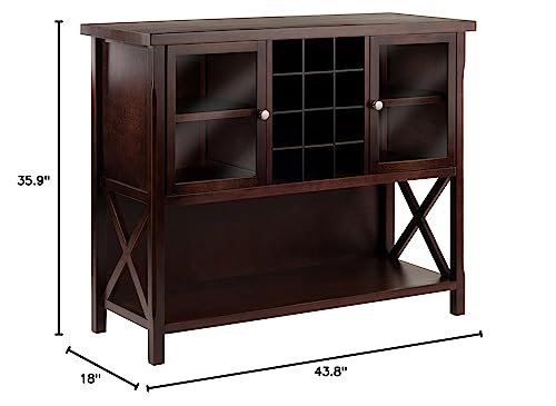 Winsome Xola Buffet Cabinet, Cappuccino