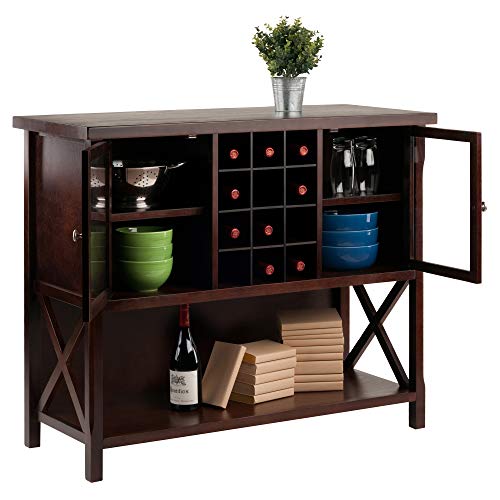 Winsome Xola Buffet Cabinet, Cappuccino