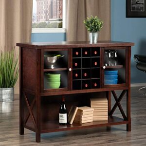 Winsome Xola Buffet Cabinet, Cappuccino