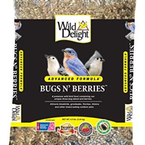 Wild Delight 099127 Bugs N' Berries Wild Bird Food, 4.5 Lb
