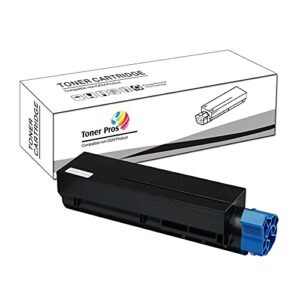 toner pros (tm) compatible high yield (7,000 pages) black toner 45807105 for oki okidata b412dn b432dn b512dn mb472w mb492 mb562w printers
