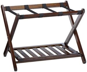 winsome remy shelf luggage rack, cappuccino