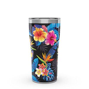 Tervis Tropical Collection Floral Triple Walled Insulated Tumbler Travel Cup Keeps Drinks Cold & Hot, 20oz Legacy, Stainless Steel