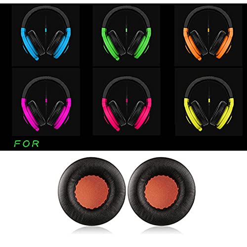 Replacement Ear Pad Cushions Compatible with Razer Kraken Pro V1 Gaming Headphones (Orange)