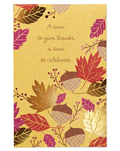 American Greetings Thanksgiving Cards, Mean So Much (6-Count)