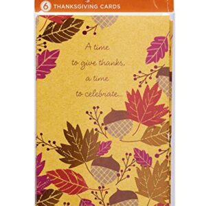 American Greetings Thanksgiving Cards, Mean So Much (6-Count)