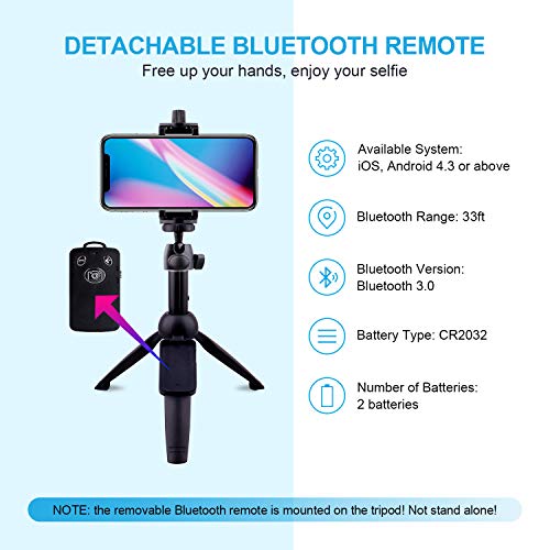 Phone Tripod, LATZZ 40 Inch iPhone Stand, Tripod for iPhone with Wireless Remote Control, Tripod for The iPhone 14/13/12/11 Pro/Xs MAX/XR/X/8/7P/Galaxy Note 20/S21/S20/S10, More