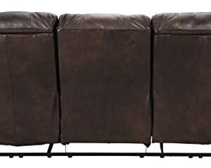 Signature Design by Ashley Buncrana Traditional Power Reclining Sofa with USB Charging Port, Brown