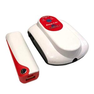 cobalt aquatics dc usb rechargeable air pump, rescue air pump kit,white/red,45004