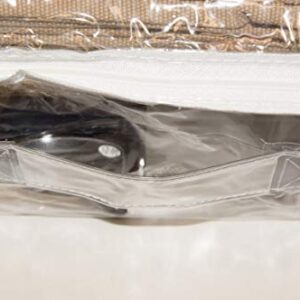 Clear Vinyl Zippered Storage Bags 12 x 15 x 4 Inch 10-Pack