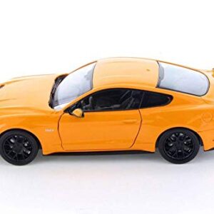 2018 Ford Mustang GT 5.0 Orange with Black Wheels 1/24 Diecast Model Car by Motormax 79352or