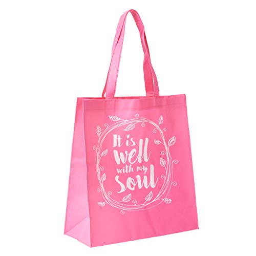 Well With My Soul Reusable Shopping Bag in Pink