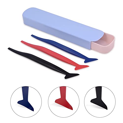 Auto Window Tint Film Tool Kits Include Vinyl Wrap Felt Squeegees with Spare Fabric Felts, Micro Squeegees, Vinyl Graphic Magnet Holders, Gloves, Cutter Knife, Utility Knife and Blades