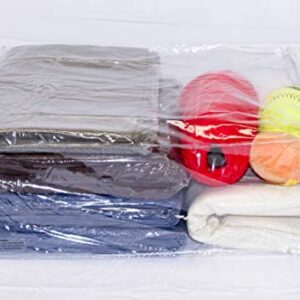 Clear Vinyl Zippered Storage Bags 15 x 18 x 6 Inch 10-Pack