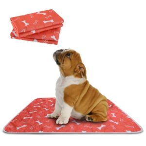 the proper pet washable pee pads for dogs, reusable puppy pads 2 pack - easy to clean, waterproof dog mat, puppy mat - reusable dog pee pads - washable potty pads for dogs - reusable pee pads for dogs