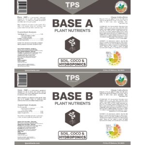 TPS Base A+B Two Part Set Complete Plant Growing Nutrient Formula for All Plants, for Both Soil and Hydro, Quart Set (2 x 32 oz)