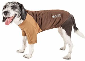 pet life ® active 'hybreed' 4-way stretch two-toned performance dog t-shirt