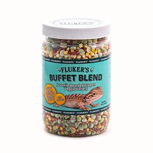 Fluker's Buffet Blend Juvenile Bearded Dragon Veggie Variety Diet, 9-Ounces, Model: 76053