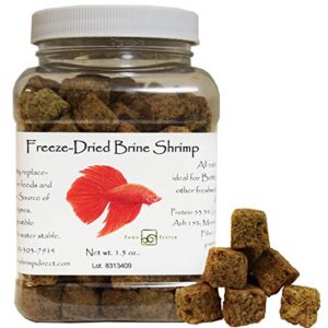 freeze dried brine shrimp cubes, 1.5 oz