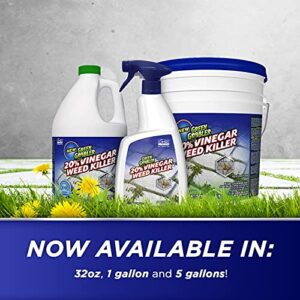 Green Gobbler 20% Vinegar Weed & Grass Killer | Natural & Organic | Concentrated | 1 Gallon Spray | Glyphosate Free Herbicide