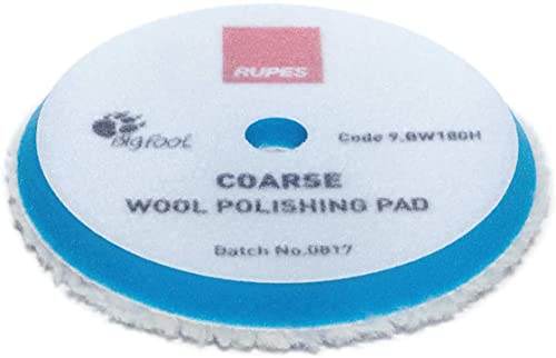 Rupes 6.75" (170MM) Blue COARSE Wool PAD, 9.BW180H