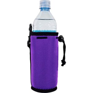 blank neoprene water bottle coolie (1, purple)
