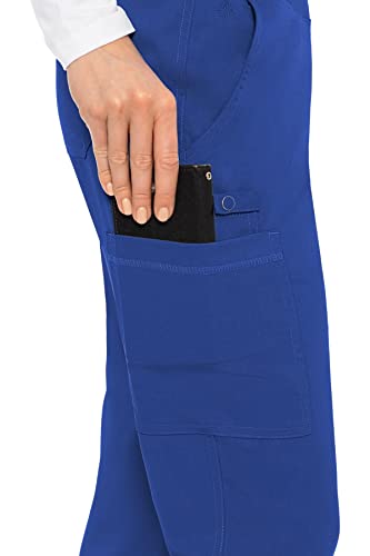 Med Couture Touch Women's Yoga 2 Cargo Pocket Pant, Royal, Medium