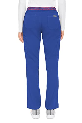 Med Couture Touch Women's Yoga 2 Cargo Pocket Pant, Royal, Medium